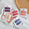 2Pcs/Card Faux cashmere rectangular Snap Clip for Baby Girls PP180