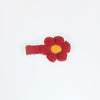 Knit Cotton With Allot Snap Clip Petal Flower Hair Pin PP182