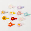 Knit Cotton With Allot Snap Clip Petal Flower Hair Pin PP182