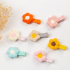 Knit Cotton With Allot Snap Clip Petal Flower Hair Pin PP182