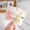 Knit Cotton With Allot Snap Clip Petal Flower Hair Pin PP182