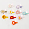 Knit Cotton With Allot Snap Clip Petal Flower Hair Pin PP182