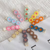 Handmade Kint Cotton Triple Flowers Hair Pin PP183