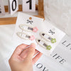 Knit Cotton With Alloy Snap Clip Small Daisy Hair Pin PP184