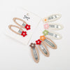 Knit Cotton With Alloy Snap Clip Small Daisy Hair Pin PP184