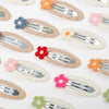 Knit Cotton With Alloy Snap Clip Small Daisy Hair Pin PP184