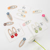 Knit Cotton With Alloy Snap Clip Small Daisy Hair Pin PP184