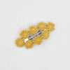 Knit Cotton Daisy Hair Clips With Alloy Snap Clip PP185