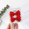 2Pcs/Set Candy Color Small Bow Ribbon Baby Hairclips PP192