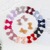 2Pcs/Set Candy Color Small Bow Ribbon Baby Hairclips PP192