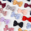 2Pcs/Set Candy Color Small Bow Ribbon Baby Hairclips PP192