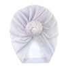 Solid Velour Baby Beanies Snail Dodut Winter Stretch Turban