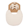 Solid Bamboo Cotton Baby Boy Girl Bib Lace Bow Headband