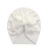 Solid Ribbed Bunny Knot Turban Hats