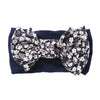 Flower Print Chiffon Big Bowknot Headwraps