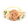 Nylon Floral Pearl Newborns Infant Headband