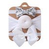 3Pcs/Lot Solid Cute Donuts Wide Baby Boy Girl Headband