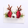 Deer Flower Xmas Newborn Headband