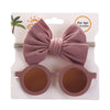 2Pcs/Set Heart Mental Sunglasses Headband