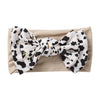 Flower Print Chiffon Big Bowknot Headwraps