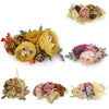 Vintage Flowers Crown Baby Girl Headbands