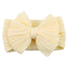 Solid Cable Bow Baby Headband