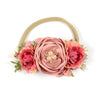 Nylon Floral Pearl Newborns Infant Headband