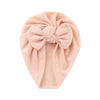 Solid Bow Turban Baby Hat