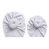 2Pcs/Set Mommy and Me Solid Cotton Hats