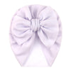 Solid Waffle Fabric Baby Hat Big Bow Topknot Turban