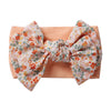 Flower Print Chiffon Big Bowknot Headwraps