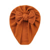 Solid Bow Turban Baby Hat