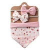 3Pcs/Set Muslin Cotton Baby Bib Headband