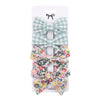 4Pcs/set Floral Print Hair Bow Clips