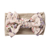 Flower Print Chiffon Big Bowknot Headwraps