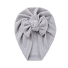 Solid Bow Turban Baby Hat