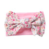 Flower Print Chiffon Big Bowknot Headwraps