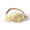 Nylon Floral Pearl Newborns Infant Headband