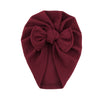 Solid Bow Turban Baby Hat