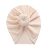 Solid Ribbed Bunny Knot Turban Hats