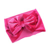 Solid Velvet Baby Bow Winter Headband