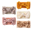 5Pcs/Set Silk Chiffon Bow Knotted Headband