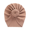 Solid Ribbed Bunny Knot Turban Hats