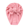 Solid Bow Turban Baby Hat