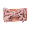 Flower Print Chiffon Big Bowknot Headwraps