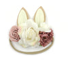 Deer Flower Xmas Newborn Headband