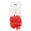 4Pcs/Set Grosgrain Ribbon Bow with Strong Alligator Hair Clips