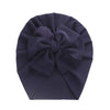 Solid Ribbed Bunny Knot Turban Hats