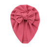 Solid Bow Turban Baby Hat