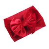 Solid Velvet Baby Bow Winter Headband